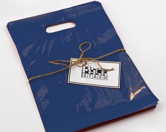 250 20x23 Plastic Retail Die-Cut Handle Merchandise Bag - Boutique | Various Colors & Sizes