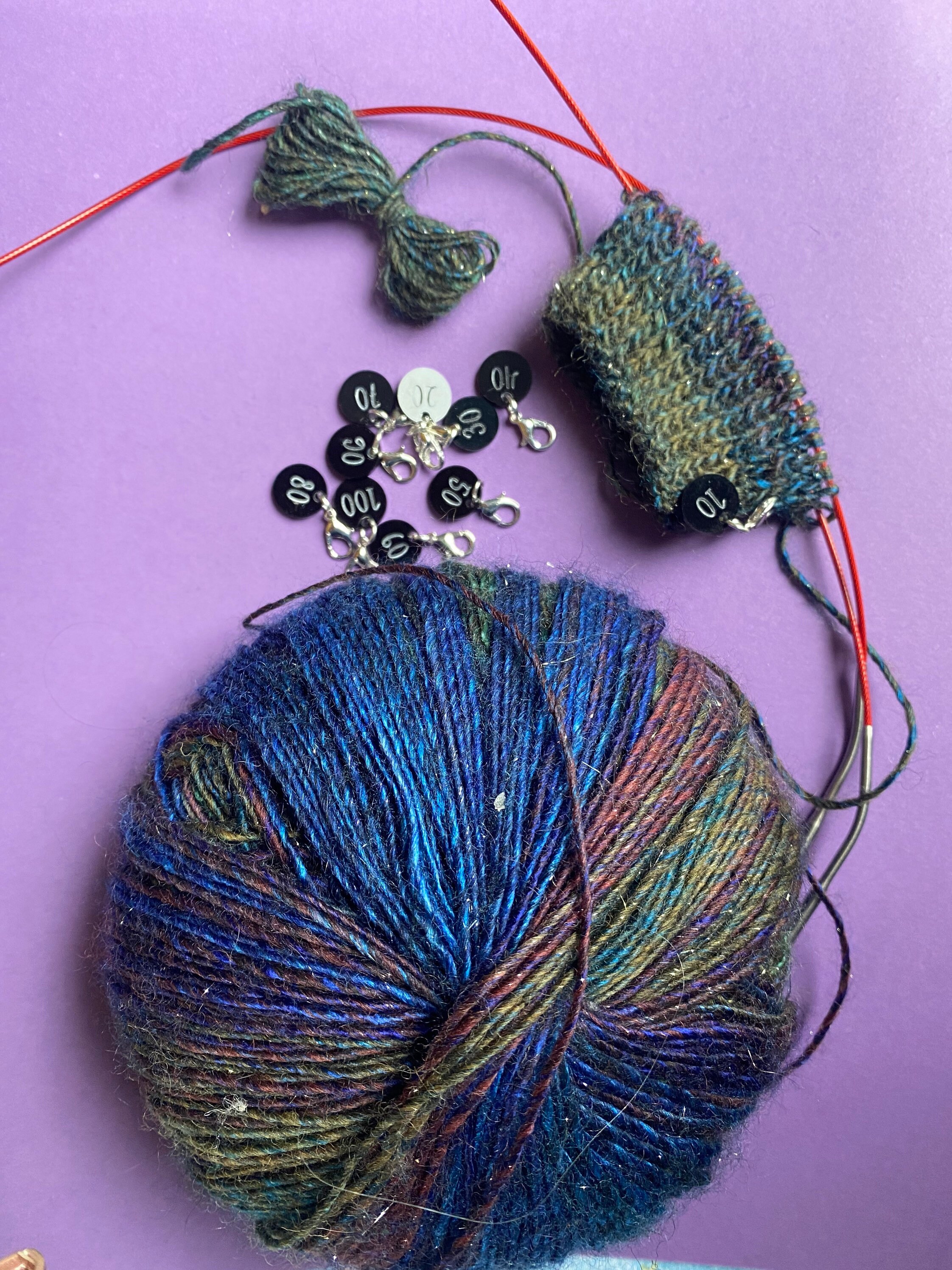 Row Number Stitch Markers With Lobster or Leverback Clasps for Etsy