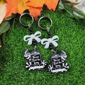 The Beetlejuice Pair, Dangle Gauge & Plug Earrings, Spooky Halloween Jewelry, Single Flare Tunnels