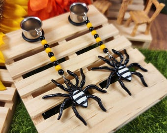 Fancy Spider Plugs: Halloween Gauges for Stretched Ears