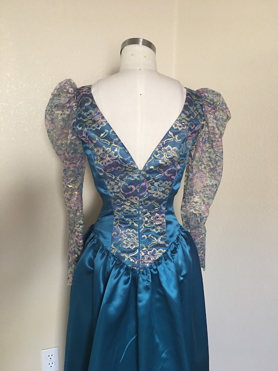 Teal Blue Dress, Teal Costume Dress, Princess Costume… - Gem