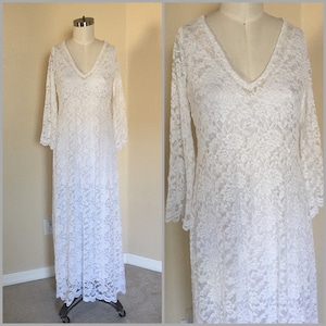 Maternity photography dress, boho, bohemian bridal, elopement, beach wedding dress, maternity wedding dress, size 6 (M)