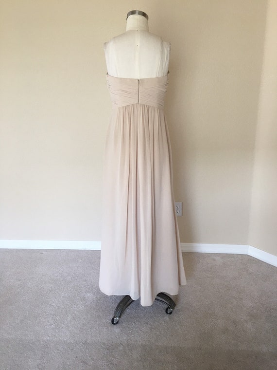 David’s Bridal cream evening gown, champagne dres… - image 4