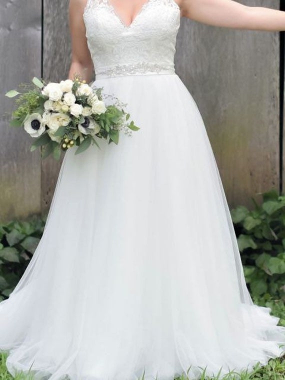 Allure Romance, Ivory Wedding Gown, Plus Size Wed… - image 3