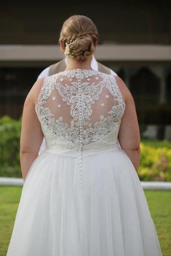 Allure Romance, Ivory Wedding Gown, Plus Size Wed… - image 2