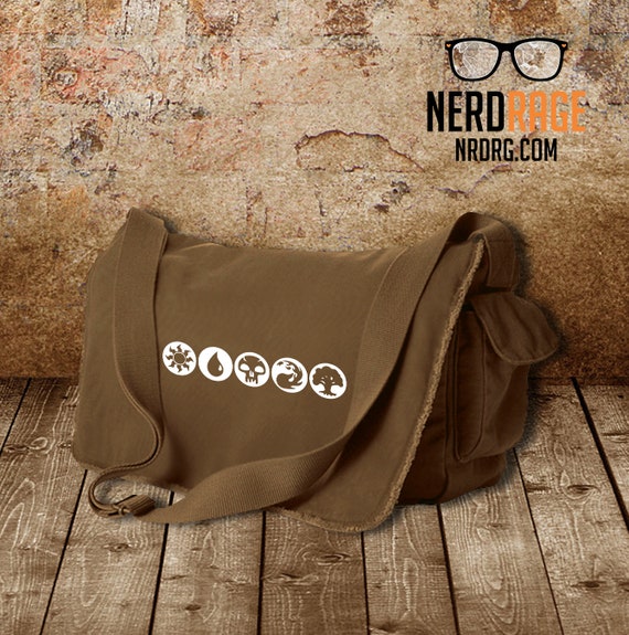 Magic the Gathering Canvas Messenger Bag Cotton Canvas Bag Etsy