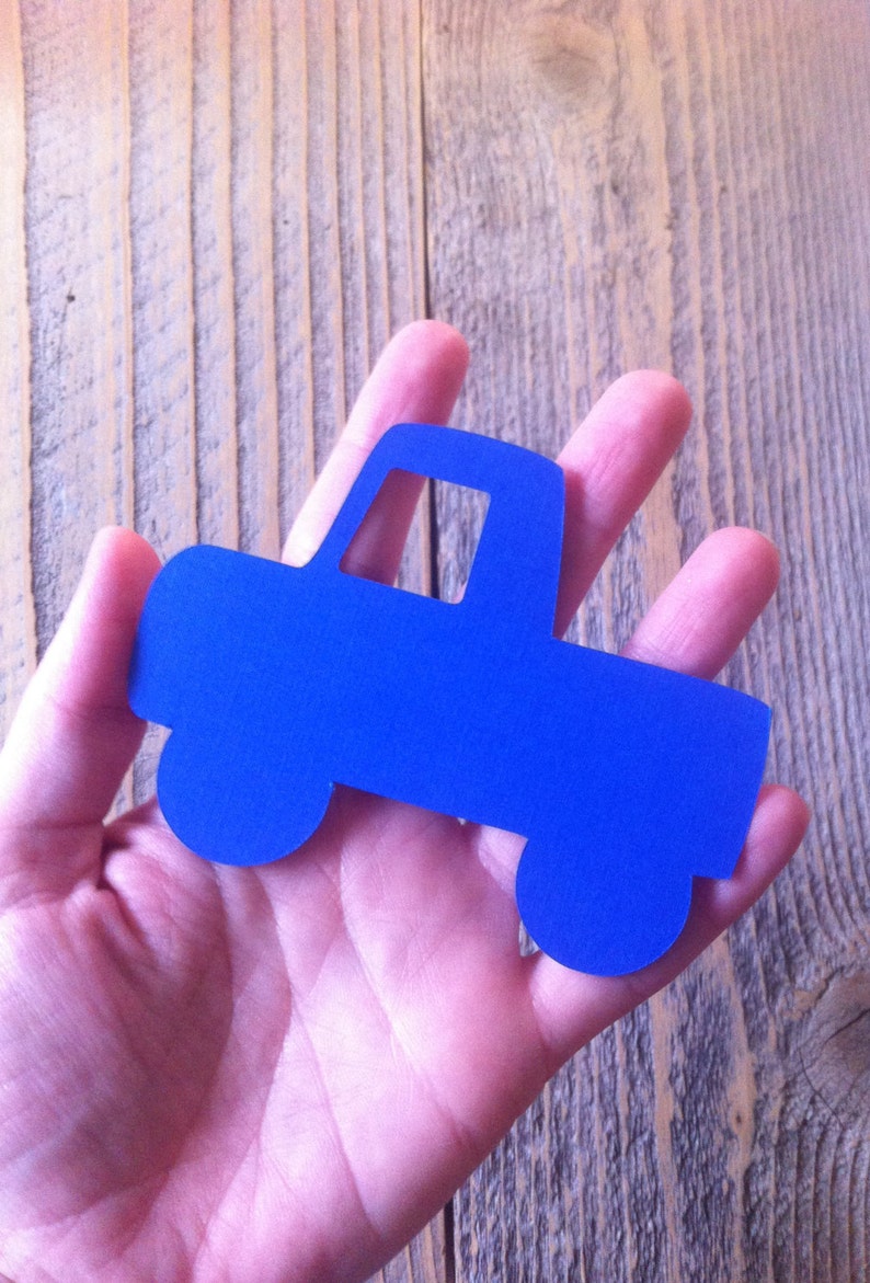 Boys Party truck shapes Party Supplies craft supplies truck die cuts Truck Paper Cut Outs