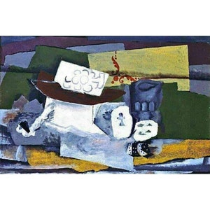 Georges Braque Still Life With Playing Cards 1919 Original Lithograph