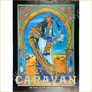 Caravana Los mejores mercados del mundo con gitano mujeres Vintage cartel