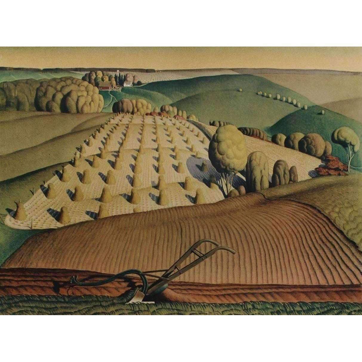 Грант вуд fall plowing
