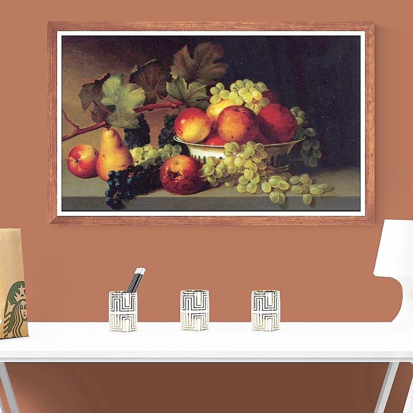 James Peale Fruit Still Life Vintage Collotype Print – Early American ...
