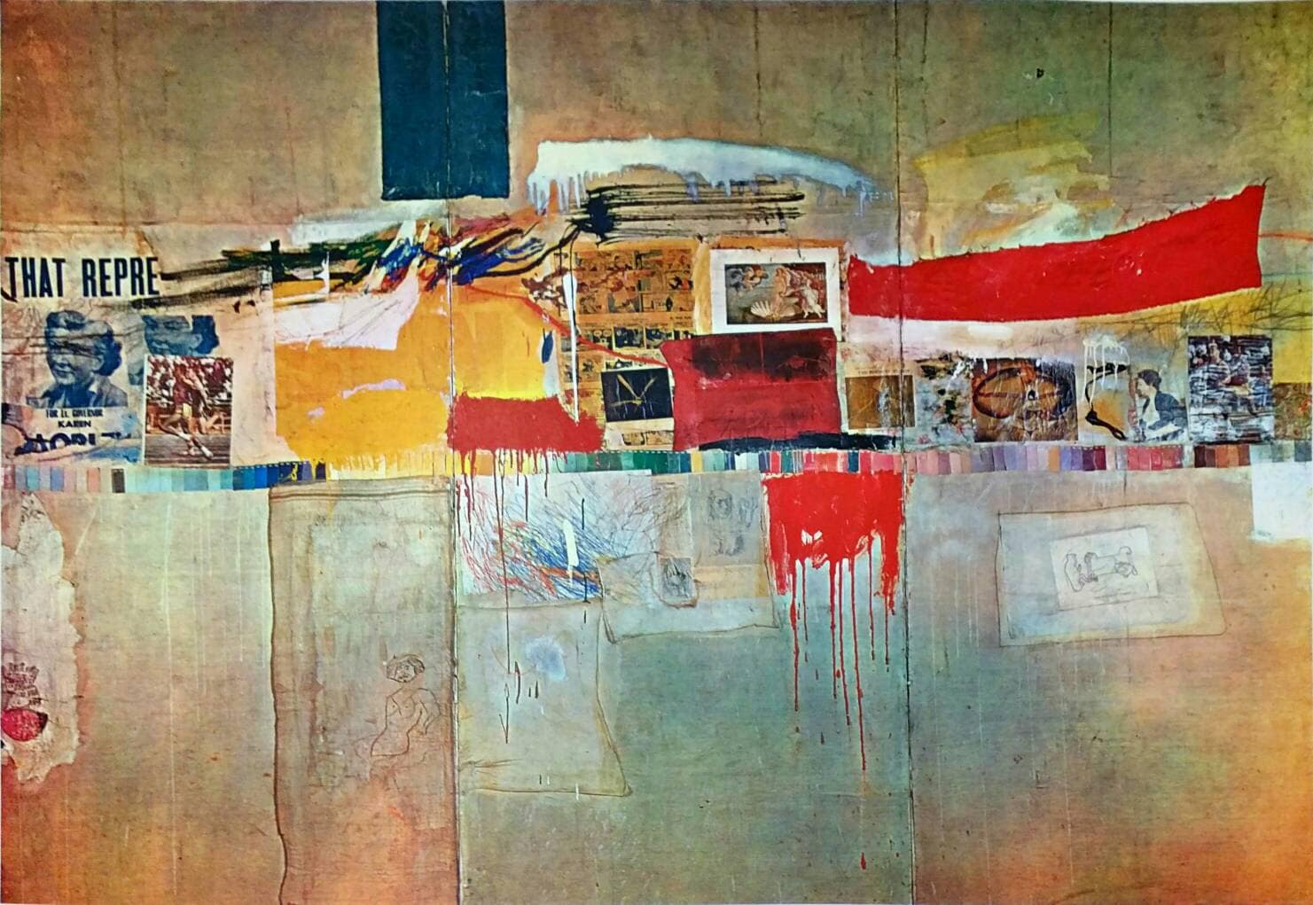 Robert Rauschenberg Rebus 1955 Original Lithograph Etsy