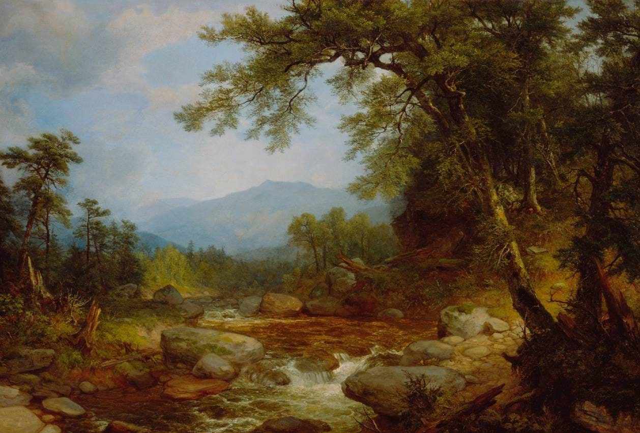 Asher Brown Durand Monument Mountain, Berkshires 1850 Vintage