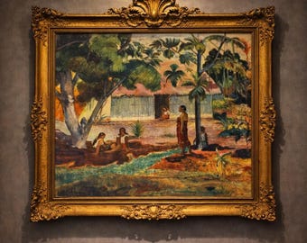 ポール・ゴーギャン作「大木」（1891年）美術館級の手描き油絵複製画