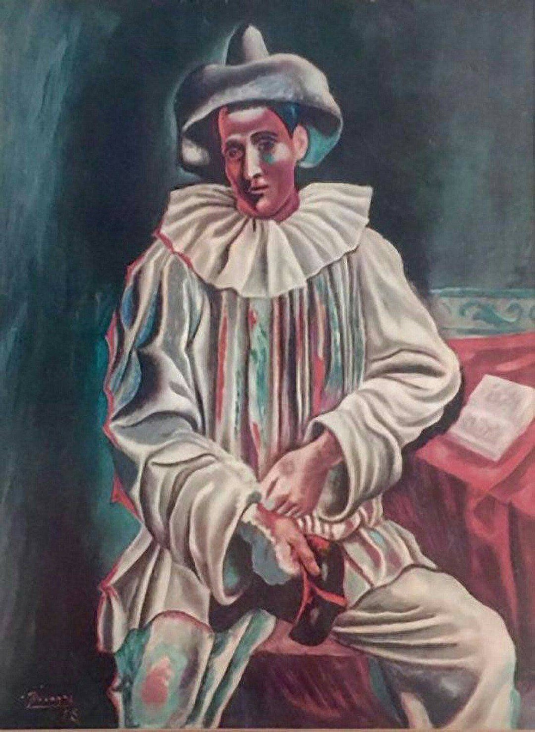 Pablo Picasso Pierrot Clown 1918 Original Lithograph - Etsy