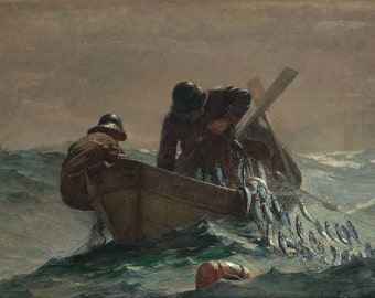 Winslow Homer The Herring Net 1885 Vintage Collotype