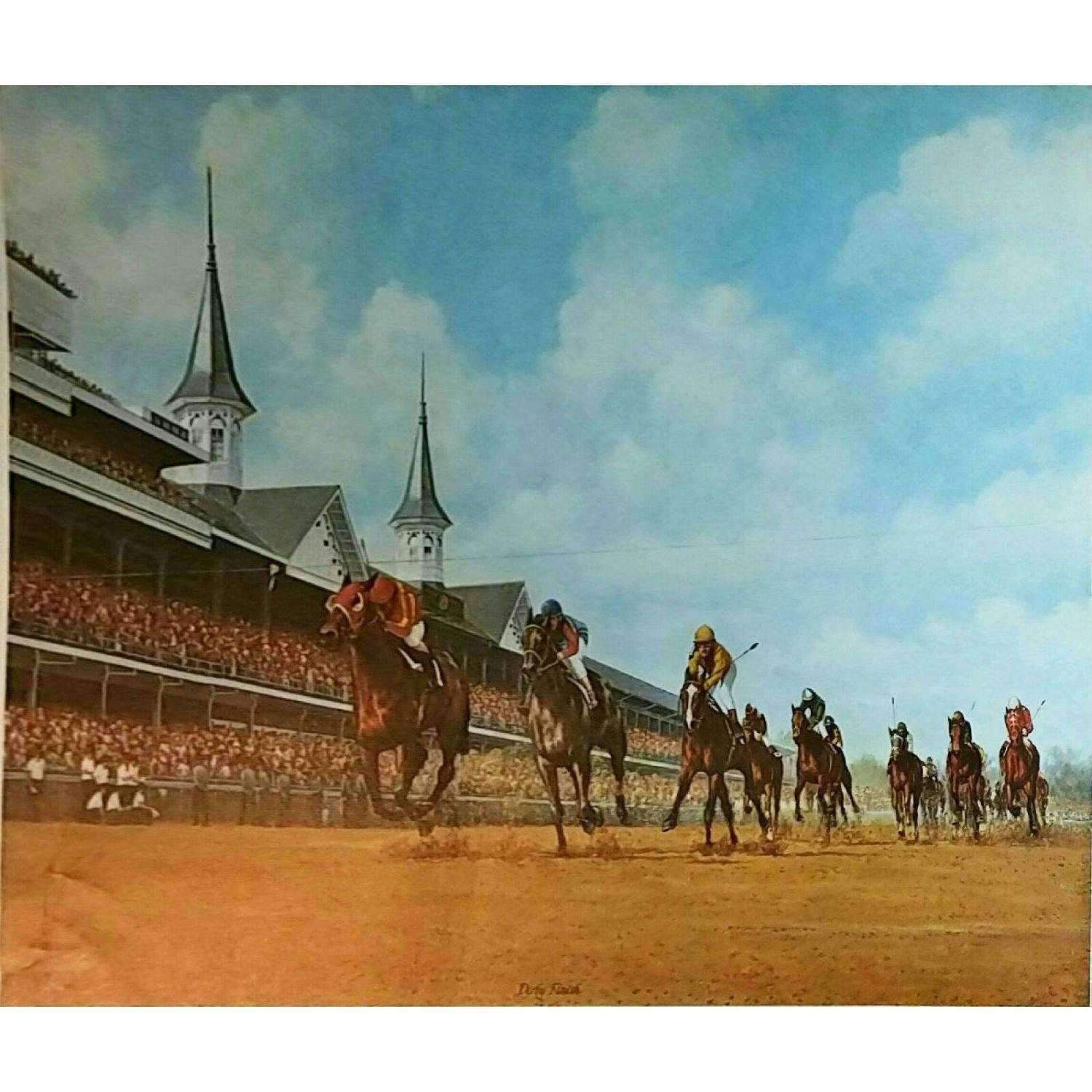Charles Vittitow Kentucky Derby Lithograph | 1984 Signed
