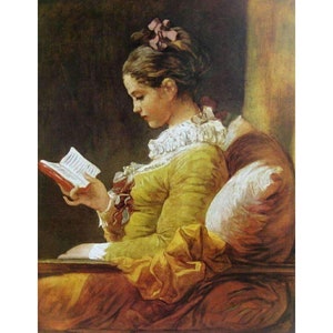 Jean Honore Fragonard A Young Girl Reading 1776 Vintage Collotype