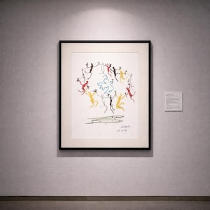 Picasso Peace Dove 1961 Original Serigraph| Ronde De La Jeunesse Vintage Print
