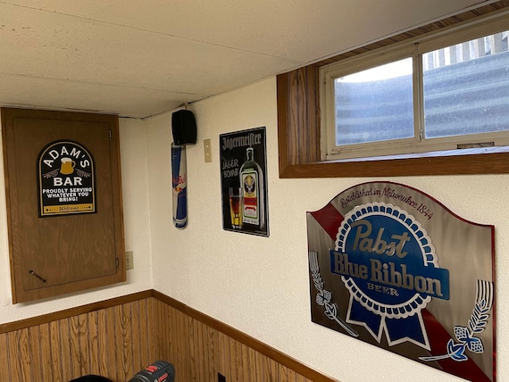 Pabst Blue Ribbon, PBR, Beer Signs Multi-layer Handmade in WI USA