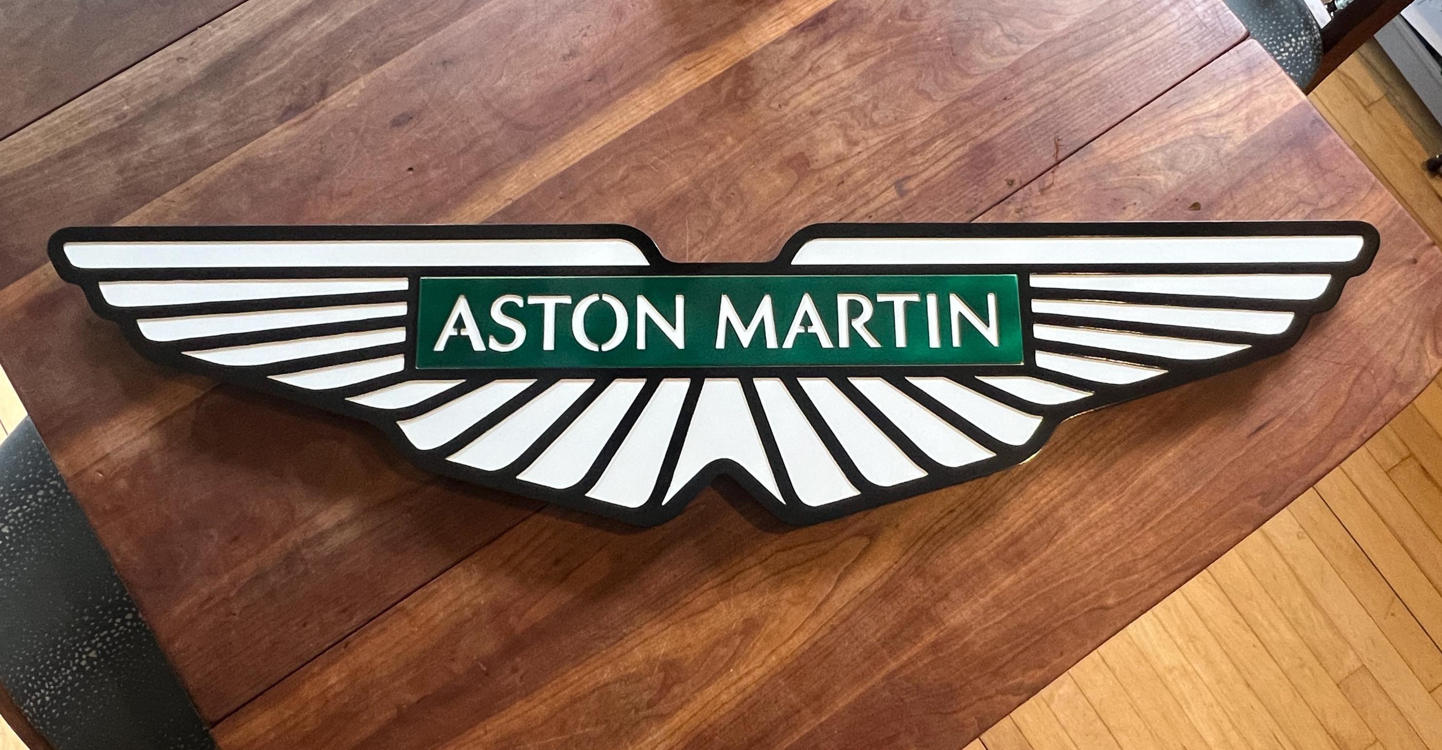希少品！Aston Martin 金属製看板 Aston Martin Sign - Etsy