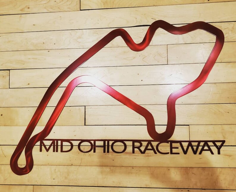 Custom Metal Race Track Art Man Cave Sculpture Plasma cut Etsy