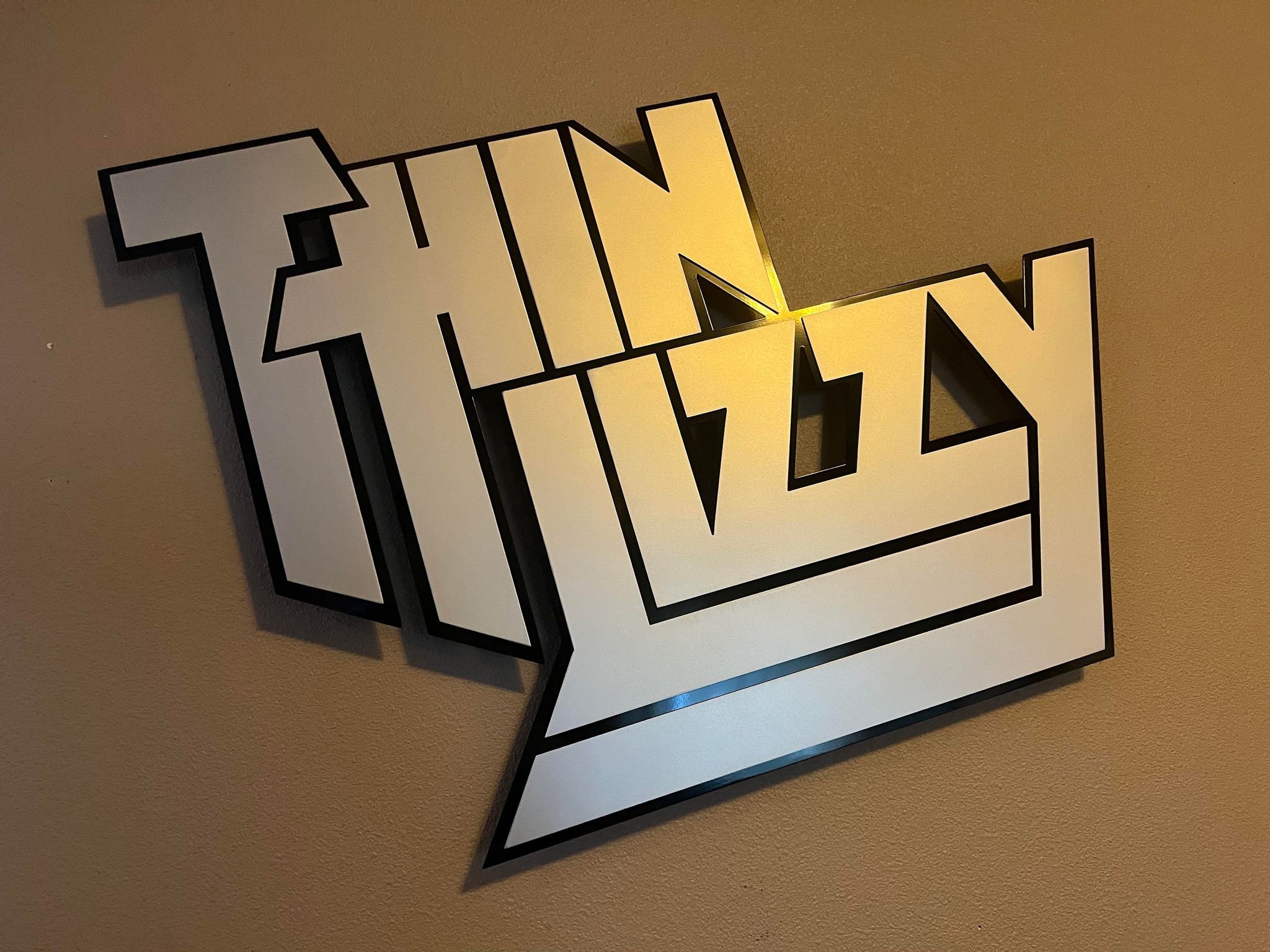 Thin Lizzy Tribute, Layered Metal Art Sign , Handmade in WI USA. Music ...