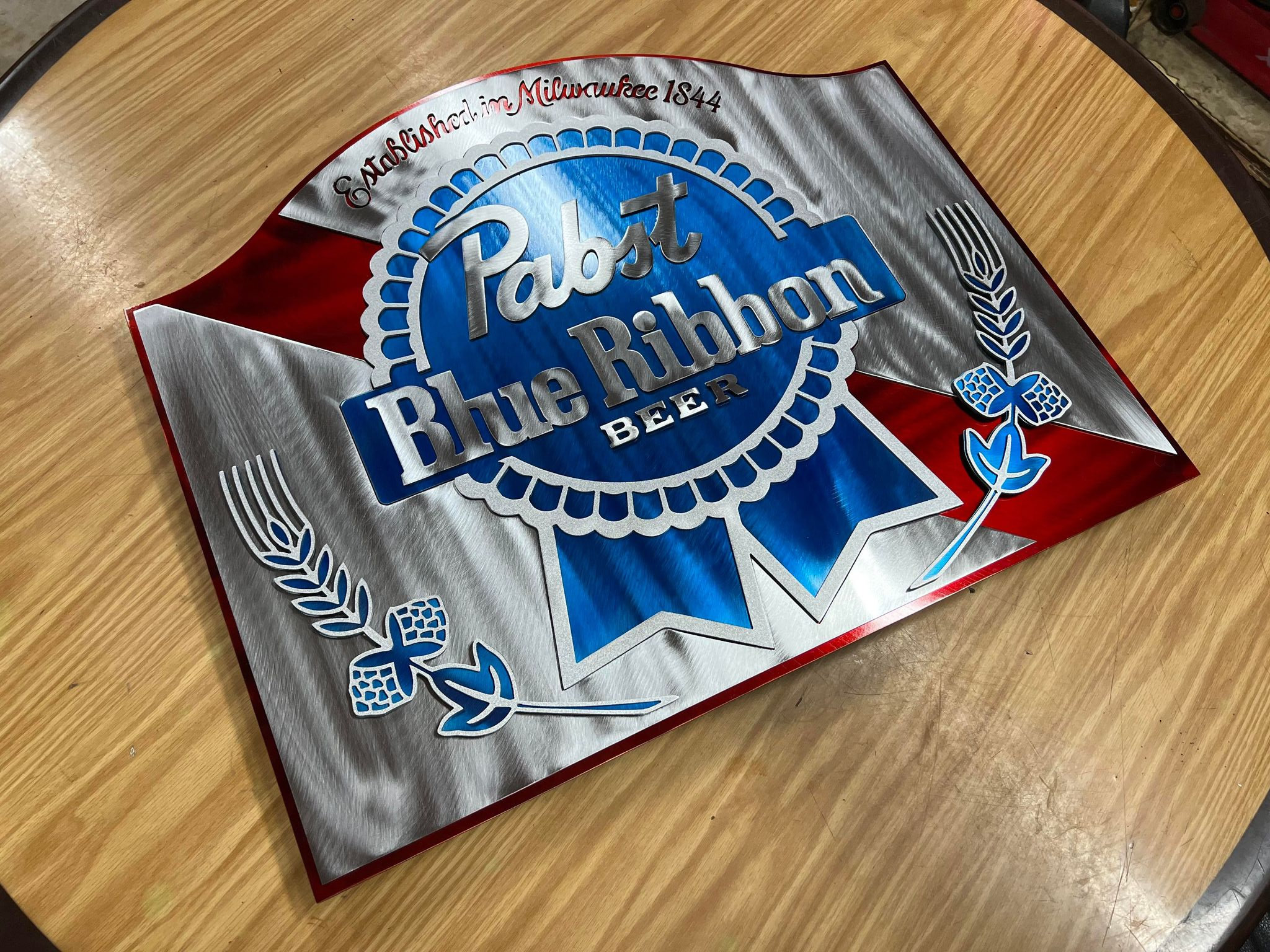 Pabst Blue Ribbon ミラーサイン Pabst Blue Ribbon Vintage Beer