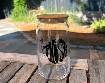Phish Fan Gift with Black Phish Logo Glass Beer Can Glass for Phamily Phish Inspired Glass Gift for Music Lover Phish Tour Glass Sphere