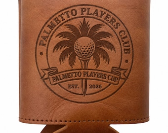 Étui isotherme en cuir de qualité supérieure pour gobelet Palmetto Players