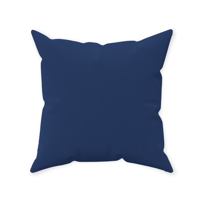 Navy And Yellow Floral Print Linen Style Throw Pillows 20x20 Spring Flower Print Accent Pillow Mothers Day Gift Floral Throw Pillow