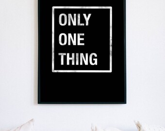 Only One Thing | Luke 10:42 Digital Download - Wall Art