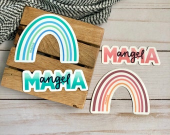 Angel Mama and Rainbow Mama Die Cut Sticker Bundle | Boy Mom | Girl Mom