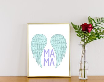 Angel Mama Digital Download - Wall Art