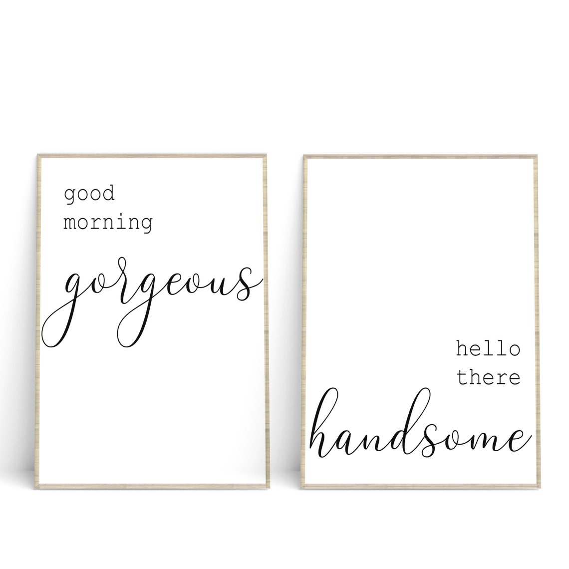 Good Morning Hello There Handsome Bedroom Quote Etsy