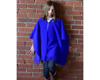 Mantoque (Unisex para niños: Flecos con botón)