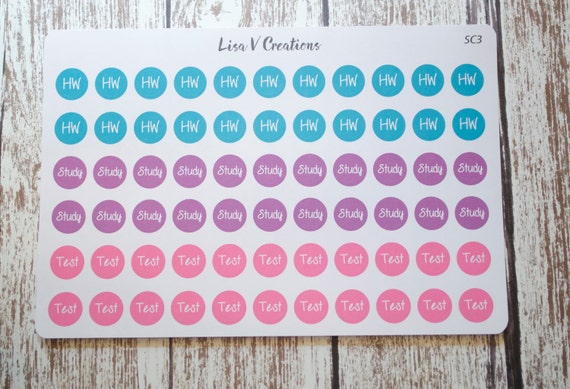 Custom homework planner