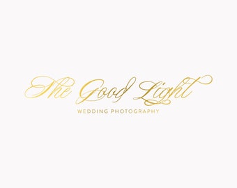 Photography Logo, Boutique Logo, DIY Logo, Premade Logo, Wedding Logo