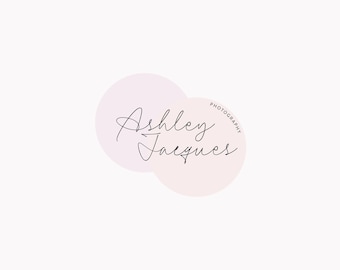 Logo Premade, Feminine Logo, Fun Logo, Pink Logo Design, Boutique Logo Design, Clothes Logo, Blogger Logo, Logo Make Up, Circle Logo Design