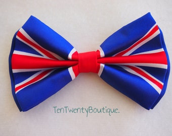New Union Jack England UK Flag Bow Tie Bowties Great Britain GB Bow tie
