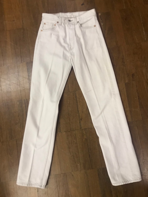 levi strauss white jeans