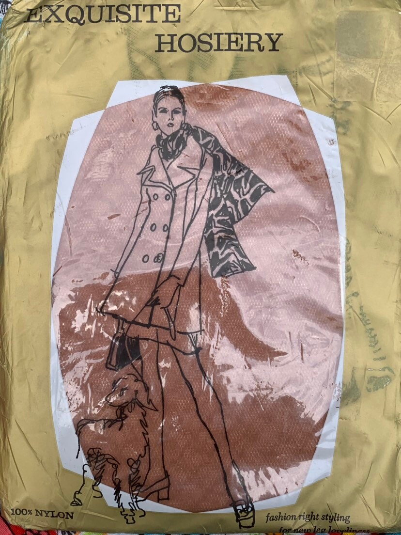 Image of Exquisite Hoisery Tan Stockings Size