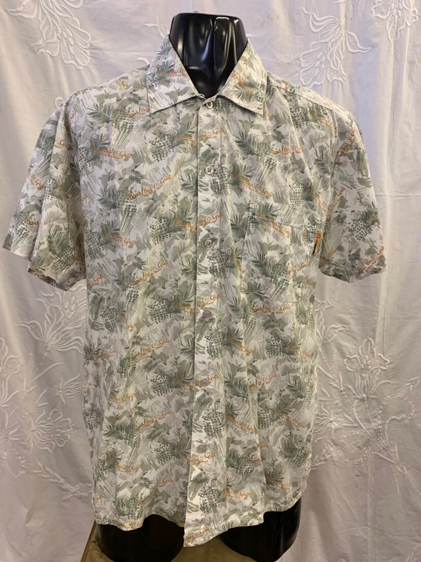 Image of Mens Vintage Hawaiian Shirt Size L