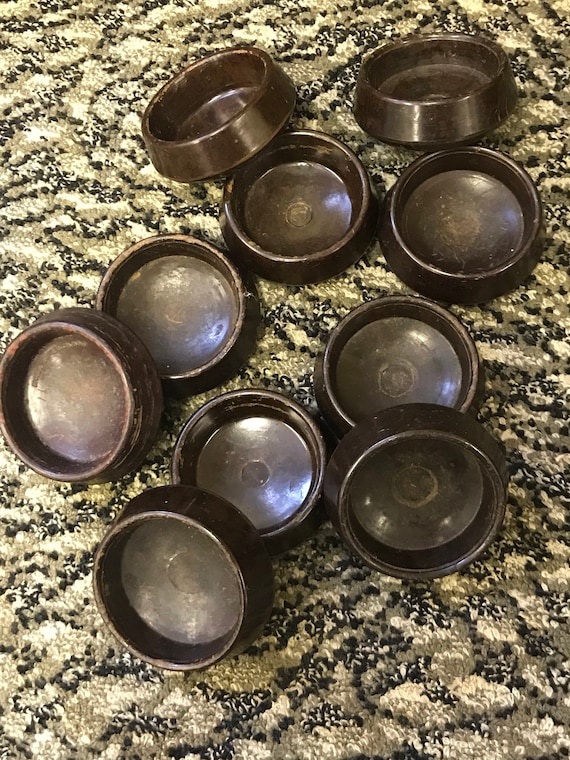 Vintage Bakerlite Furniture Coasters Carpet Protecters Etsy