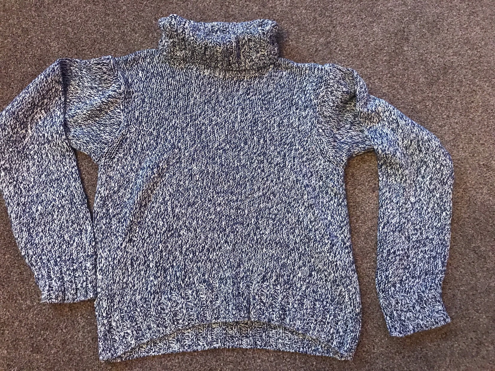 Image of 's Vintage Belly Cropped Roll Neck Jumper Size ...by St.michael