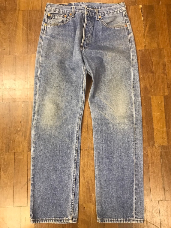 worn jeans