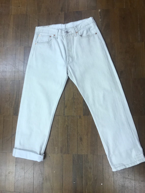 levis cream jeans