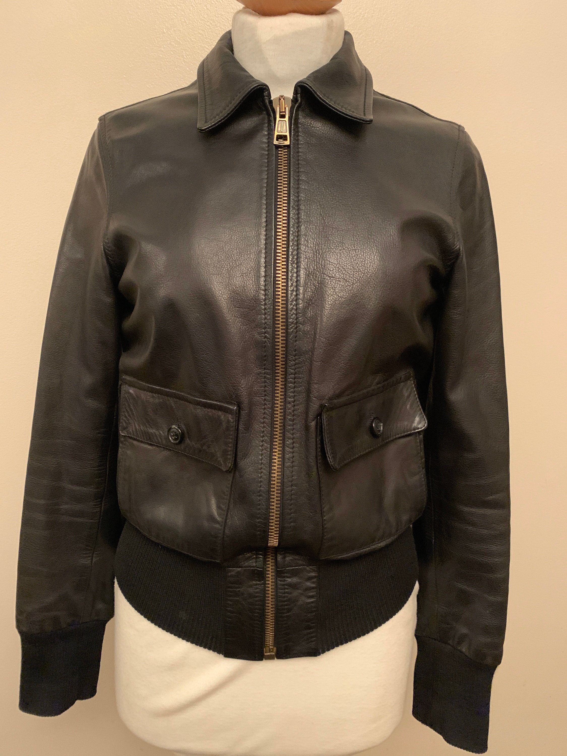 1950s style leather jacket