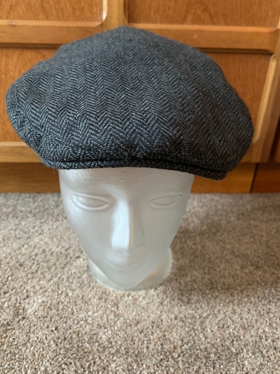 FLAT CAP, Herringbone fabric. One Size