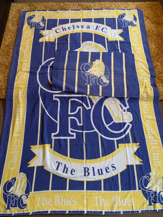 Vintage Chelsea Football club single duvet cover and pillow case